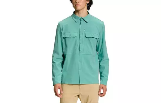 Рубашка мужская зеленая The North Face, зеленый