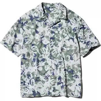 Рубашка мужская зеленая Uniqlo, зеленый