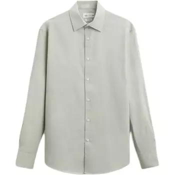 Рубашка мужская зеленая Zara, зеленый