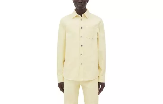 Рубашка мужская желтая Bottega Veneta, желтый