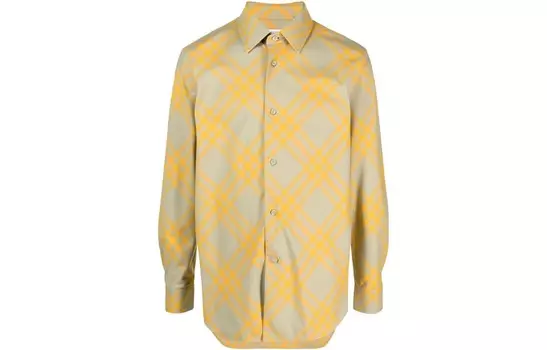 Рубашка мужская желтая Burberry, желтый