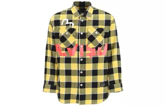 Рубашка мужская желтая Evisu, желтый