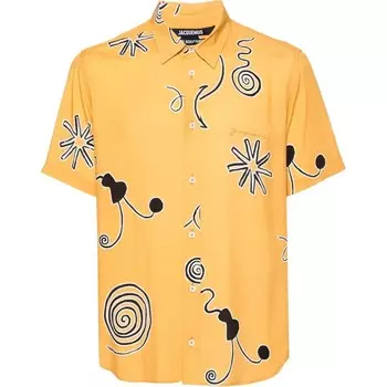 Рубашка мужская желтая Jacquemus, желтый