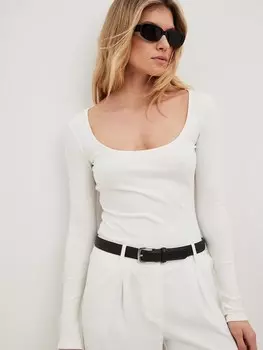 Рубашка NA-KD, белый