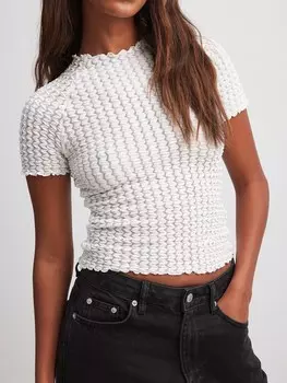 Рубашка NA-KD, белый