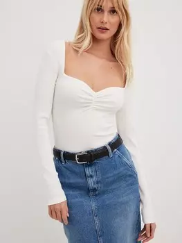 Рубашка NA-KD, белый