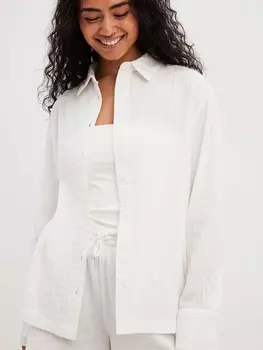 Рубашка NA-KD Blouse, белый
