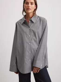 Рубашка NA-KD Blouse, темно-серый