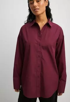 Рубашка NA-KD, бордовая