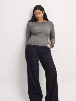 Рубашка NA-KD, цвет Grey/Light grey