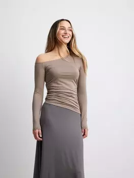 Рубашка NA-KD, коричневый