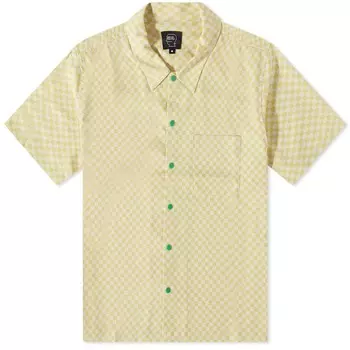 Рубашка на кнопках в микро клетку Brain Dead