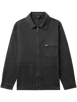 Рубашка на молнии A.P.C., черный