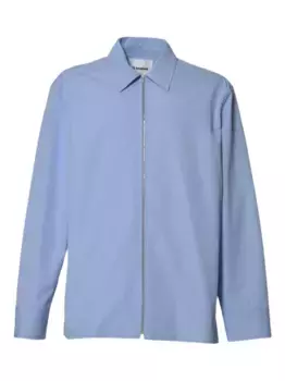 Рубашка на молнии JIL SANDER, синий