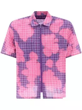 Рубашка на молнии от Stockholm Surfboard Club, выбеленная, розовый