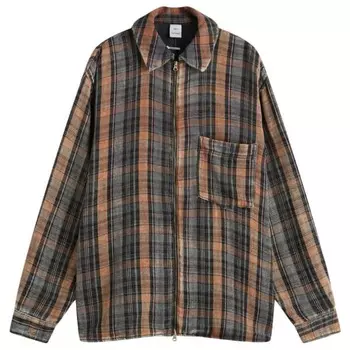 Рубашка на молнии Zayne Won Hundred, цвет bleached check