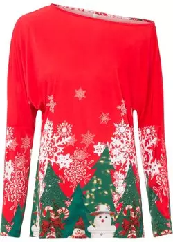 Рубашка на одно плечо Bodyflirt Boutique, красный