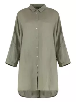 Рубашка на пуговицах 120% Lino, зеленый