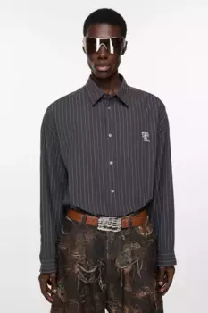 Рубашка на пуговицах Acne Studios, черно-белый