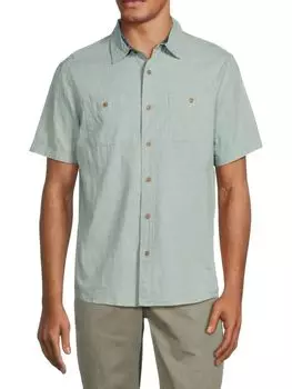 Рубашка на пуговицах Airotech Stretch Performance Tailor Vintage, зеленый