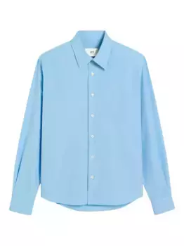 Рубашка на пуговицах AMI Paris, синий