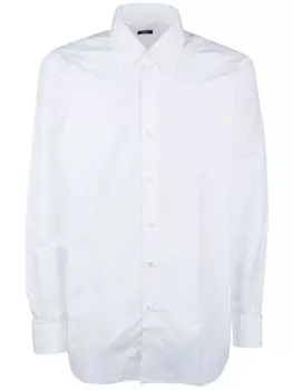 Рубашка на пуговицах Barba, белый
