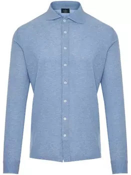 Рубашка на пуговицах Barba, синий