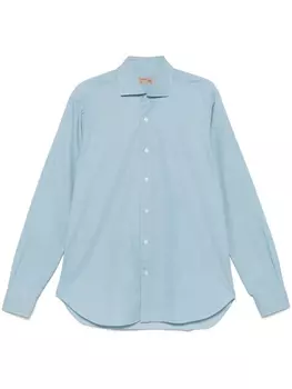 Рубашка на пуговицах Barba, синий