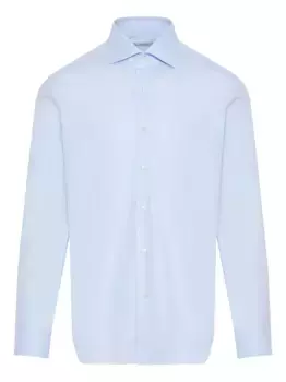 Рубашка на пуговицах Barba, синий