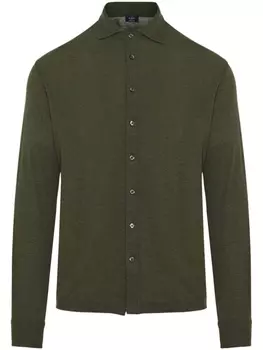 Рубашка на пуговицах Barba, зеленый