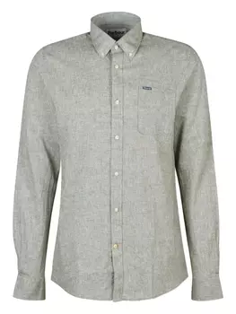 Рубашка на пуговицах Barbour, зеленый