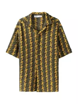 Рубашка на пуговицах Bershka Comfort fit Button Up Shirt, кэмел