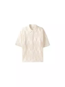 Рубашка на пуговицах Bershka Regular fit Button Up Shirt, песочный