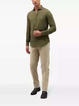 Рубашка на пуговицах Boglioli, зеленый