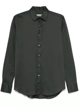 Рубашка на пуговицах Canali, зеленый