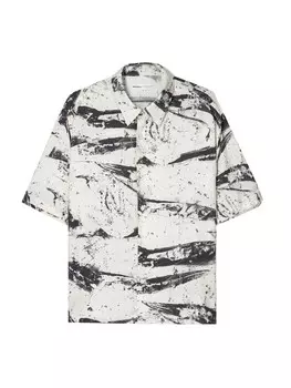 Рубашка на пуговицах Comfort fit Bershka, экрю