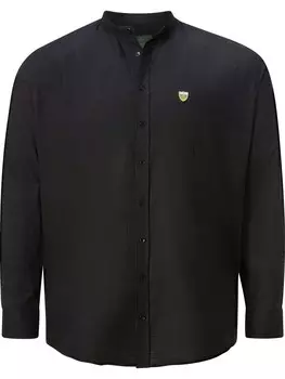 Рубашка на пуговицах Comfort fit Charles Colby Duke Tancred, черный