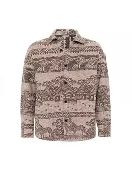 Рубашка на пуговицах Comfort fit Dandalo, цвет Chocolate/Light brown