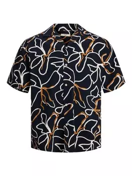 Рубашка на пуговицах Comfort fit JACK & JONES Drew, темно-синий