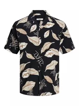 Рубашка на пуговицах Comfort fit JACK & JONES Drew, черный