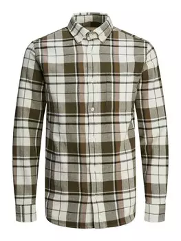 Рубашка на пуговицах Comfort fit JACK & JONES JJBrook, оливковый