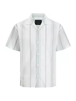 Рубашка на пуговицах Comfort fit Jack & Jones Plus JPRBLAPALERMO, белый