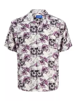 Рубашка на пуговицах Comfort fit JACK & JONES, фиолетовый