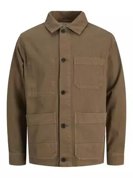 Рубашка на пуговицах Comfort fit JACK & JONES, коричневый
