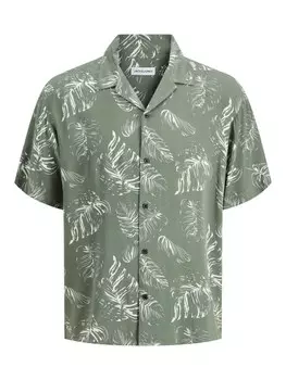 Рубашка на пуговицах Comfort fit JACK & JONES JJROX, темно-зеленый