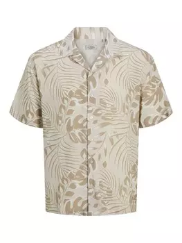Рубашка на пуговицах Comfort fit JJ Rebel JREBBLOOM RESORT, цвет Beige/Light beige/Dark beige