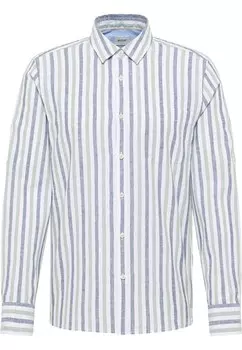 Рубашка на пуговицах Comfort fit MUSTANG Rawlins, пятнистый синий