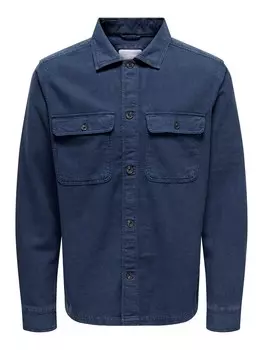 Рубашка на пуговицах Comfort fit Only & Sons Oliver, морской синий