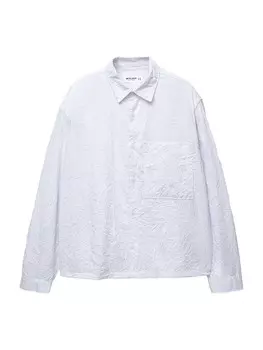 Рубашка на пуговицах Comfort fit Pull&Bear, белый