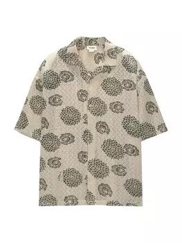 Рубашка на пуговицах Comfort fit Pull&Bear, цвет Kitt